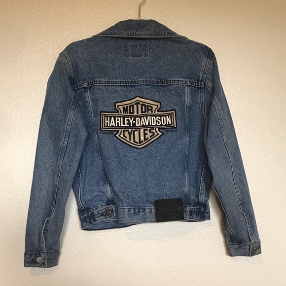 Harley-Davidson Jackets & Blazers - VINTAGE Harley Davidson Denim Jacket